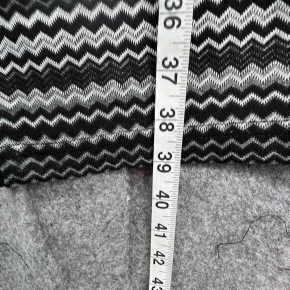 Joseph Ribkoff Knit Dress Womens 12 Black White Zig Zag Stretch Mod Retro Glam - Picture 8 of 12